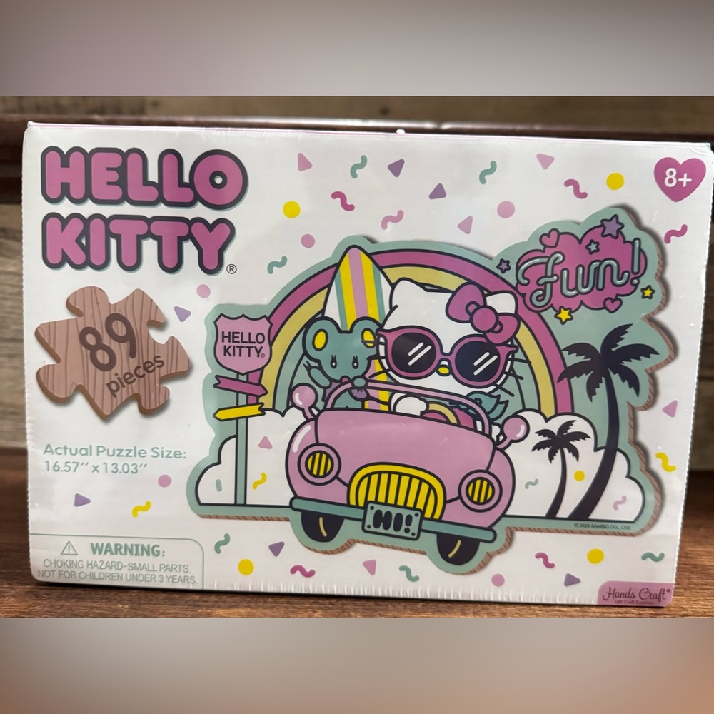 Hello Kitty Wooden Jigsaw Puzzle 🧩 by Hands Craft - NEW
